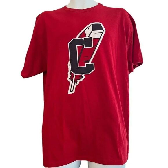 Other - Cleveland Guardians Mens Large Extra Large T Shirt Feather and C Graphic